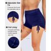 image:imageYonique Women Swim Shorts High Waisted Swimsuit Shorts Tummy Control Bathing Suit Bottom Plus Size BoyshortsNavy Blue