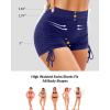 image:imageYonique Women Swim Shorts High Waisted Swimsuit Shorts Tummy Control Bathing Suit Bottom Plus Size BoyshortsNavy Blue