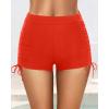 image:imageYonique Women Swim Shorts High Waisted Swimsuit Shorts Tummy Control Bathing Suit Bottom Plus Size BoyshortsStraightcut Waist Red