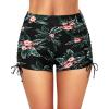 image:imageYonique Women Swim Shorts High Waisted Swimsuit Shorts Tummy Control Bathing Suit Bottom Plus Size BoyshortsTeal Floral