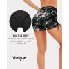 image:imageYonique Women Swim Shorts High Waisted Swimsuit Shorts Tummy Control Bathing Suit Bottom Plus Size BoyshortsTeal Floral
