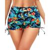 image:imageYonique Women Swim Shorts High Waisted Swimsuit Shorts Tummy Control Bathing Suit Bottom Plus Size BoyshortsTropic Leaves