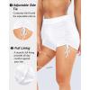 image:imageYonique Women Swim Shorts High Waisted Swimsuit Shorts Tummy Control Bathing Suit Bottom Plus Size BoyshortsWhite