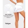 image:imageYonique Women Swim Shorts High Waisted Swimsuit Shorts Tummy Control Bathing Suit Bottom Plus Size BoyshortsWhite