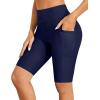 image:imageYonique Womens Swim Shorts High Waisted Swim Bottoms Tummy Control Bathing Suit Bottom Boy ShortsAvailable in PlusNavy Blue 04