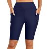 image:imageYonique Womens Swim Shorts High Waisted Swim Bottoms Tummy Control Bathing Suit Bottom Boy ShortsAvailable in PlusNavy Blue 04