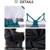 image:imageYonique Two Piece Tankini Bathing Suits TBack Blouson Swim Tops with Boy Shorts Women Swimsuits Sporty SwimwearCoral Teal