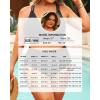 image:imageYonique Womens Plus Size Bikini High Waisted Swimsuits Two Piece Bathing Suits Tummy Control SwimwearDouble Straps Black