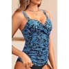 image:imageWomens Underwire Tankini Top Only  Push Up Swimsuit Top with Bra Support Tummy Control Bathing Suit Top No Bottom 2025Blue Paisley 02