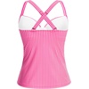 image:imageWomens Underwire Tankini Top Only  Push Up Swimsuit Top with Bra Support Tummy Control Bathing Suit Top No Bottom 2025Pink White Striped