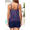 image:imageYonique Blouson Tankini Swimsuits for Women 2 Piece Bathing Suits Tops with Boyshorts Modest Loose Fit SwimwearStarry Sky