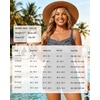 image:imageYonique Women Plus Size Tankini with Shorts  Two Piece Bathing Suit with Pockets Tummy Control Twist Front SwimsuitBlack Striped