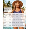 image:imageYonique Women Plus Size Tankini with Shorts  Two Piece Bathing Suit with Pockets Tummy Control Twist Front SwimsuitStarry Sky