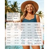 image:imageYonique Women Plus Size Tankini with Shorts  Two Piece Bathing Suit with Pockets Tummy Control Twist Front SwimsuitTeal Flower