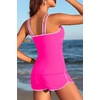 image:imageYonique Women Tankini Swimsuit with Shorts  Two Piece Tummy Control Bathing Suit with Pockets 2026 SwimwearPink