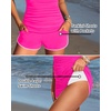 image:imageYonique Women Tankini Swimsuit with Shorts  Two Piece Tummy Control Bathing Suit with Pockets 2026 SwimwearPink