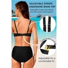 image:imageYonique Women Underwire Bikini Top  2026 Push Up Swimsuit Tops Padded Bra Bahting SuitBlack