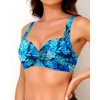 image:imageYonique Women Underwire Bikini Top  2026 Push Up Swimsuit Tops Padded Bra Bahting SuitBlue Leaves
