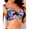 image:imageYonique Women Underwire Bikini Top  2026 Push Up Swimsuit Tops Padded Bra Bahting SuitColorful Black Floral