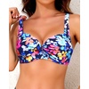 image:imageYonique Women Underwire Bikini Top  2026 Push Up Swimsuit Tops Padded Bra Bahting SuitColorful Floral
