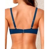 image:imageYonique Women Underwire Bikini Top  2026 Push Up Swimsuit Tops Padded Bra Bahting SuitPeacock Blue
