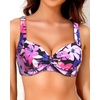 image:imageYonique Women Underwire Bikini Top  2026 Push Up Swimsuit Tops Padded Bra Bahting SuitPink Floral