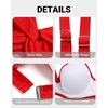 image:imageYonique Women Underwire Bikini Top  2026 Push Up Swimsuit Tops Padded Bra Bahting SuitRed