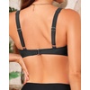 image:imageYonique Women Underwire Bikini Top  2026 Push Up Swimsuit Tops Padded Bra Bahting SuitSolid Black