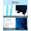 image:imageYonique Womens Blouson Tankini Top Only Loose Fit Swim Top No Bottom Modest SwimsuitAqua Gradient