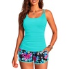 Aqua Colorful Floral