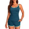 Teal and Green