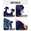 image:imageYonique Two Piece High Waisted Swimsuits  Women Tummy Control Bikini Modest Bathing Suit 2PC 2025Blue Floral