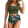 Olive Green Floral