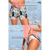 image:imageYonique Ribbed Blouson Tankini with Pockets Shorts Athletic Swimsuit  Loose fit High waisted Shorts Adjustable drawstring Removable pads Adjustable Straps Bulitin briefPink Floral