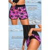 image:imageYonique Ribbed Blouson Tankini with Pockets Shorts Athletic Swimsuit  Loose fit High waisted Shorts Adjustable drawstring Removable pads Adjustable Straps Bulitin briefPink Palm