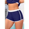 image:image3 Piece Tankini Bathing Suit with Sports Bra and Athletic Swim Shorts  Supportive Removable Bra High Waisted Tummy Control Boyshort Loose Tank Top Racerback Quick Drying Vacation SwimwearBlue White