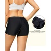image:imageSwim Shorts Tankini Bottoms Mid Waist Swimsuit Bottoms Available in Plus  Elastic Band For Flat Stomach Boyleg Hem For AntiChafing Flat Seams To Avoid Rubbing Active Design For Pool Aerobics02 Black