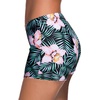 image:imageSwim Shorts Tankini Bottoms Mid Waist Swimsuit Bottoms Available in Plus  Elastic Band For Flat Stomach Boyleg Hem For AntiChafing Flat Seams To Avoid Rubbing Active Design For Pool AerobicsBlack Flower