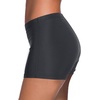 image:imageSwim Shorts Tankini Bottoms Mid Waist Swimsuit Bottoms Available in Plus  Elastic Band For Flat Stomach Boyleg Hem For AntiChafing Flat Seams To Avoid Rubbing Active Design For Pool AerobicsDark Grey