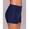image:imageSwim Shorts Tankini Bottoms Mid Waist Swimsuit Bottoms Available in Plus  Elastic Band For Flat Stomach Boyleg Hem For AntiChafing Flat Seams To Avoid Rubbing Active Design For Pool Aerobics03 Navy Blue