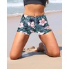 image:imageSwim Shorts Tankini Bottoms Mid Waist Swimsuit Bottoms Available in Plus  Elastic Band For Flat Stomach Boyleg Hem For AntiChafing Flat Seams To Avoid Rubbing Active Design For Pool AerobicsBlack Flower