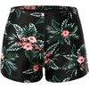 image:imageSwim Shorts Tankini Bottoms Mid Waist Swimsuit Bottoms Available in Plus  Elastic Band For Flat Stomach Boyleg Hem For AntiChafing Flat Seams To Avoid Rubbing Active Design For Pool AerobicsTeal Floral