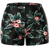 image:imageSwim Shorts Tankini Bottoms Mid Waist Swimsuit Bottoms Available in Plus  Elastic Band For Flat Stomach Boyleg Hem For AntiChafing Flat Seams To Avoid Rubbing Active Design For Pool AerobicsTeal Floral