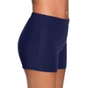 image:imageSwim Shorts Tankini Bottoms Mid Waist Swimsuit Bottoms Available in Plus  Elastic Band For Flat Stomach Boyleg Hem For AntiChafing Flat Seams To Avoid Rubbing Active Design For Pool Aerobics03 Navy Blue