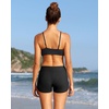 image:imageSwim Shorts Tankini Bottoms Mid Waist Swimsuit Bottoms Available in Plus  Elastic Band For Flat Stomach Boyleg Hem For AntiChafing Flat Seams To Avoid Rubbing Active Design For Pool Aerobics02 Black