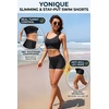 image:imageSwim Shorts Tankini Bottoms Mid Waist Swimsuit Bottoms Available in Plus  Elastic Band For Flat Stomach Boyleg Hem For AntiChafing Flat Seams To Avoid Rubbing Active Design For Pool Aerobics03 Black