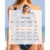 image:imageWomen High Waisted Bikini One Shoulder Two Piece Full Coverage SwimsuitsNavy Floral