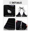 image:imageWomens Halter Tankini Top V Neck Swim Top Tummy Control Bathing Suit  Adjustable Straps Removable Cups Backless Full lining Dry Quickly Full Torso Modesty Via Long HemBlack 02