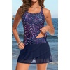 image:imageWomens Tankini Swimsuits Two Piece Strappy Back Swimsuits Boy Shorts  Athletic bathing suit Removable cups for personalized lift Quick dry fabricStarry Sky