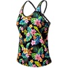 image:imageWomens Tankini Top Only Athletic Swim Top Modest Tankini Swimsuit No Bottom  V Neck Adjustable Strap Cross Geometric Straps Removable cup Loose fit Full LiningGreen Flower